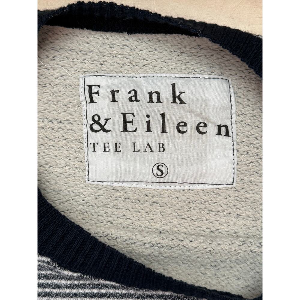 NWOT Frank & Eileen Ribbed Knit Pullover Cozy Sweatshirt Navy White Stripe Small - Picture 6 of 8